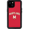 University of Maryland Collegiate Text Red iPhone 15 Plus Waterproof Case